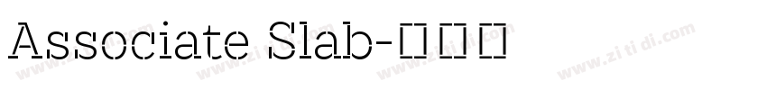 Associate Slab字体转换